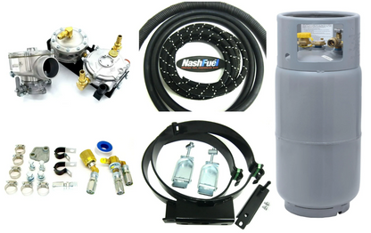 Propane Conversion Kit Forklift Generator Automotive 100hp 1-1/2 Air 2-3/8" Center to Center Tank Bracket