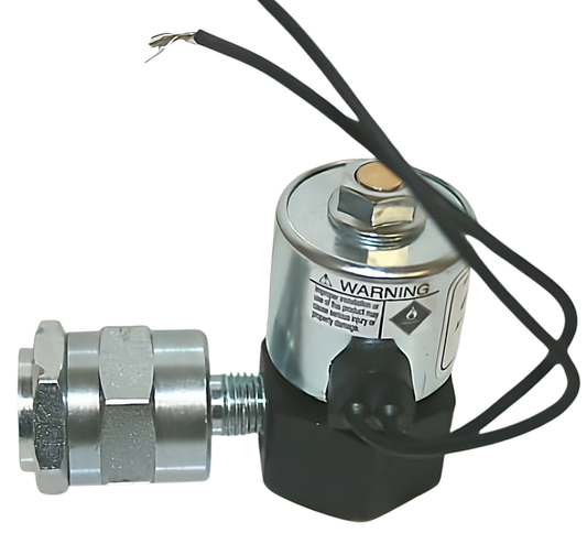 Propane Solenoid Lockoff 12v 90° with Filter Lock Off 1/4" NPT Tank Pressure