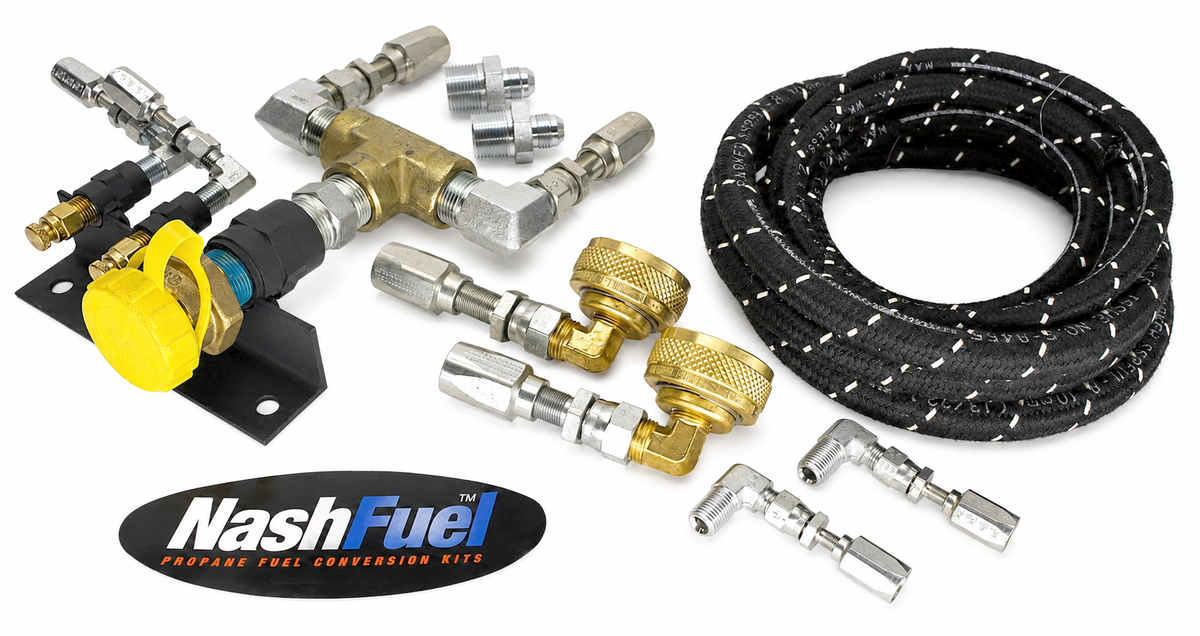 Propane Dual Remote Fill Kit Mounting Bracket Fill Two Tanks One Location Tank
