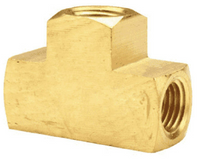 1/4" NPT FEMALE TEE Female - Female -Female Brass Propane Natural gas 101-4