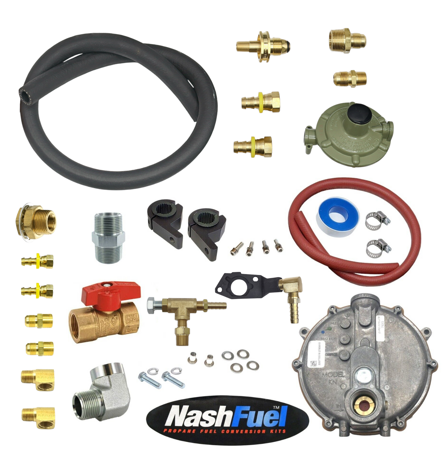 Tri-Fuel Propane Natural Gas Conversion Fits Predator 9500 Ball Valve Bulkhead