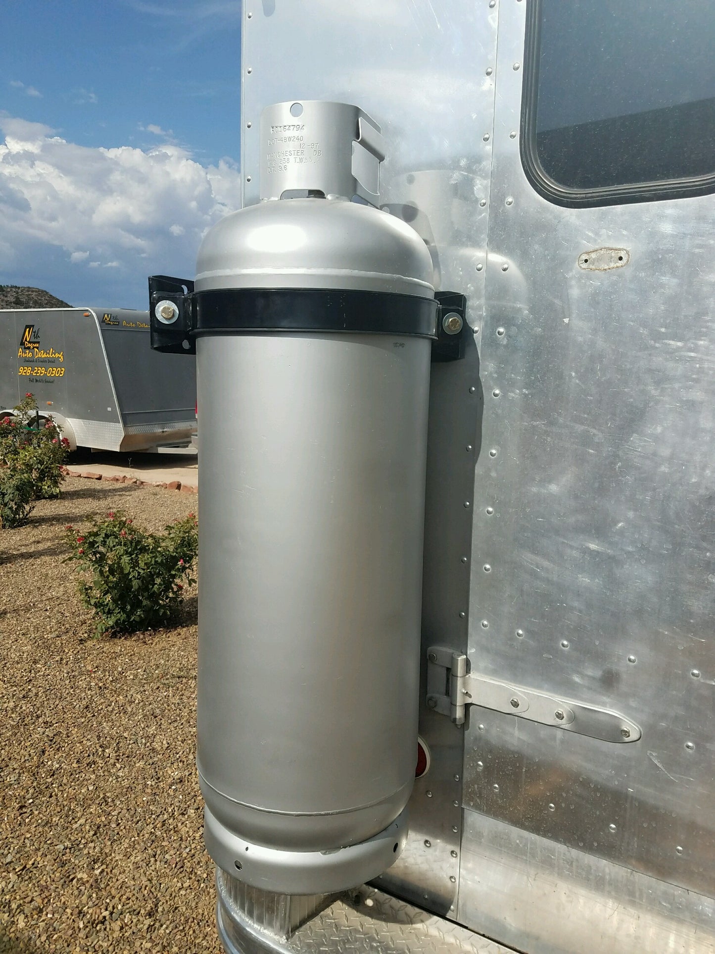 Food Truck 100lb Propane Tank Straps Bracket Concession Trailer Catering Vending