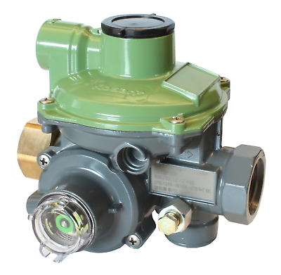 DSS7N-56 3/4" FPT Dual 2nd Stage 90 Degree Regulator 11" WC Automatic Shut Off