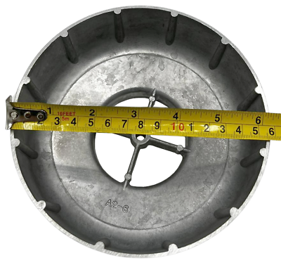 A2-6 CA225M Mixer Air Horn Adapter 6" to 3" Impco Forklift CA225 Bell Top 225M