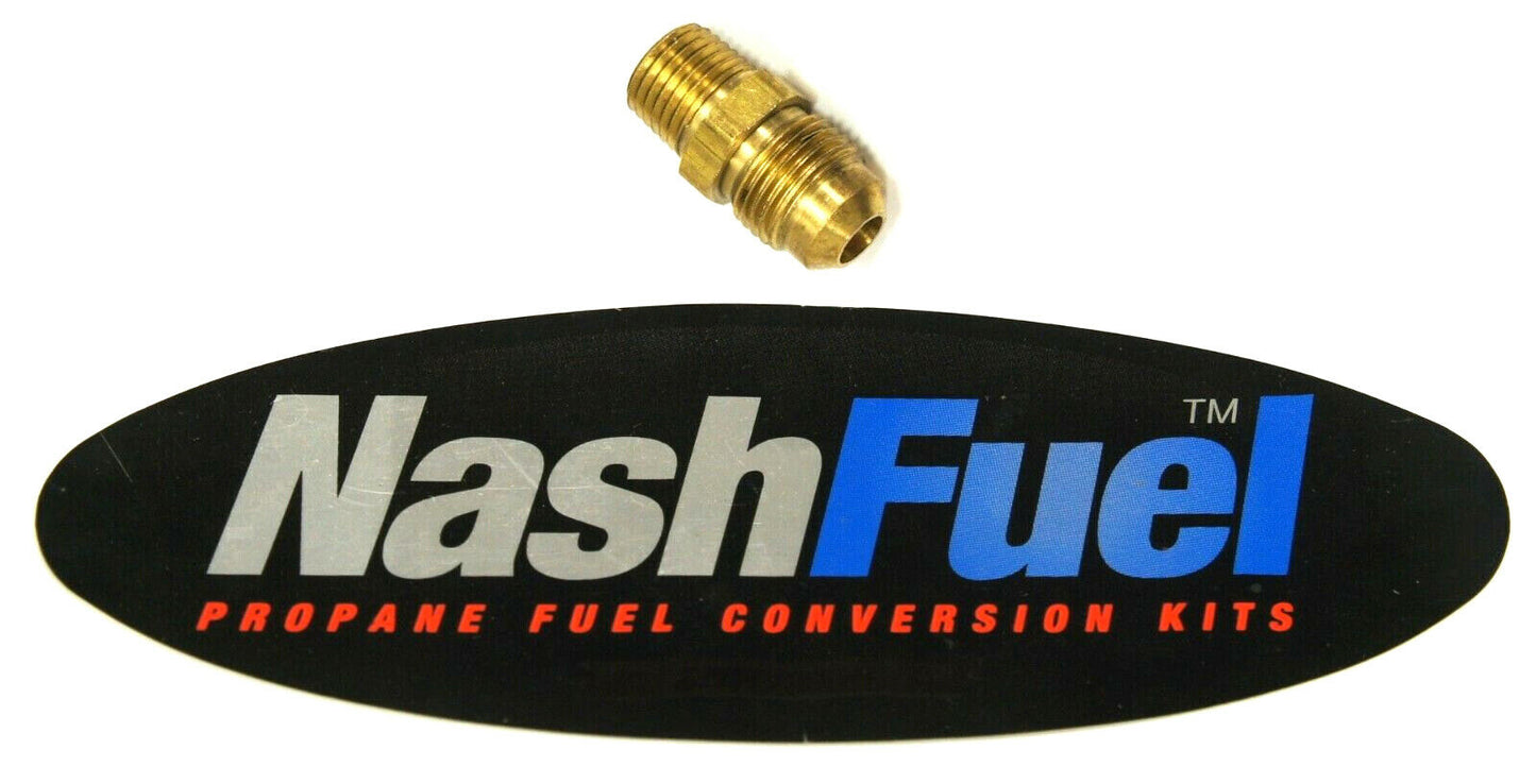 Male 3/8" Flare Male 1/4" NPT Check Valve Pipe Propane Natural Gas Fitting Brass