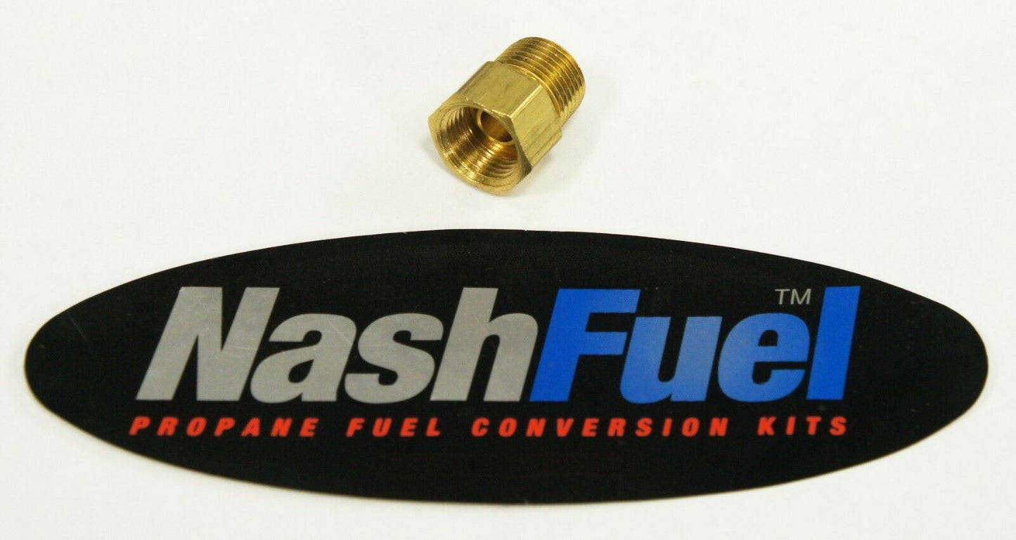 MALE 1/4" NPT TO FEMALE 1/4" INVERTED FLARE PROPANE NATURAL GAS FITTING LPG PIPE