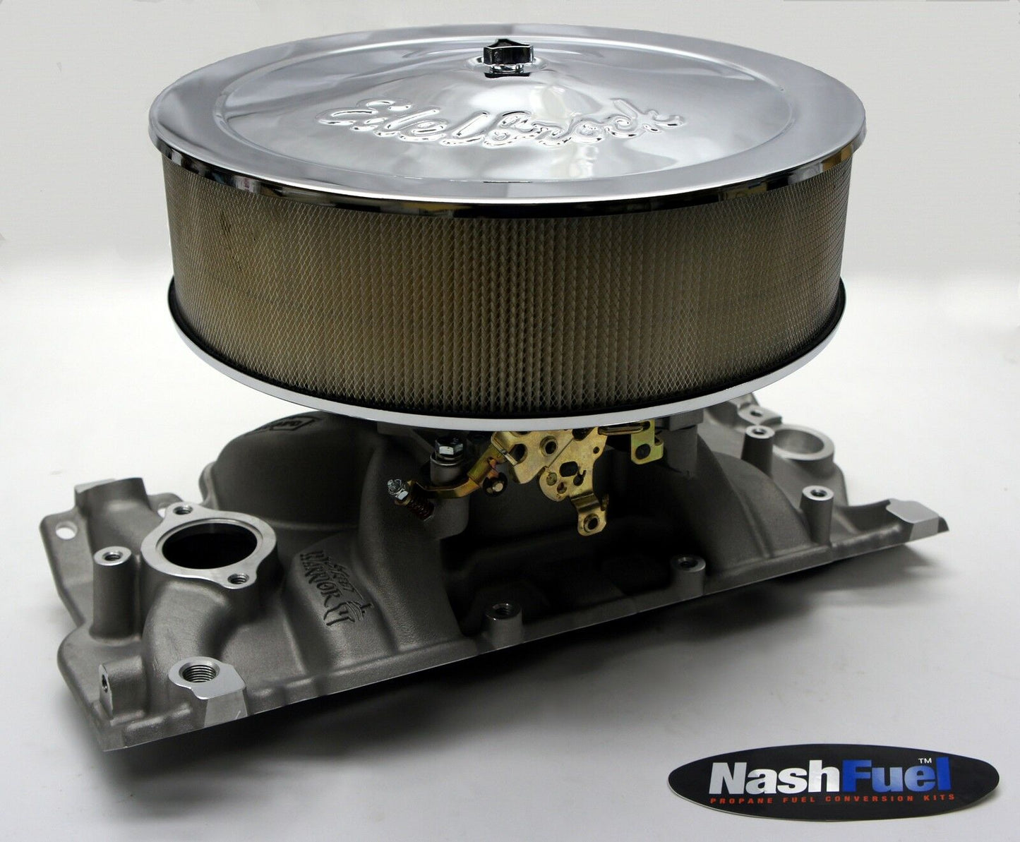 IMPCO EDELBROCK WEIAND SMALL BLOCK INTAKE MANIFOLD CT425M-2 THROTTLE PLATE 425