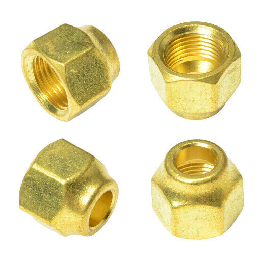 Forged Flare Nut 3/8 Tube OD Hex SAE 45 Fitting 3/8" Copper Tubing Propane LOT