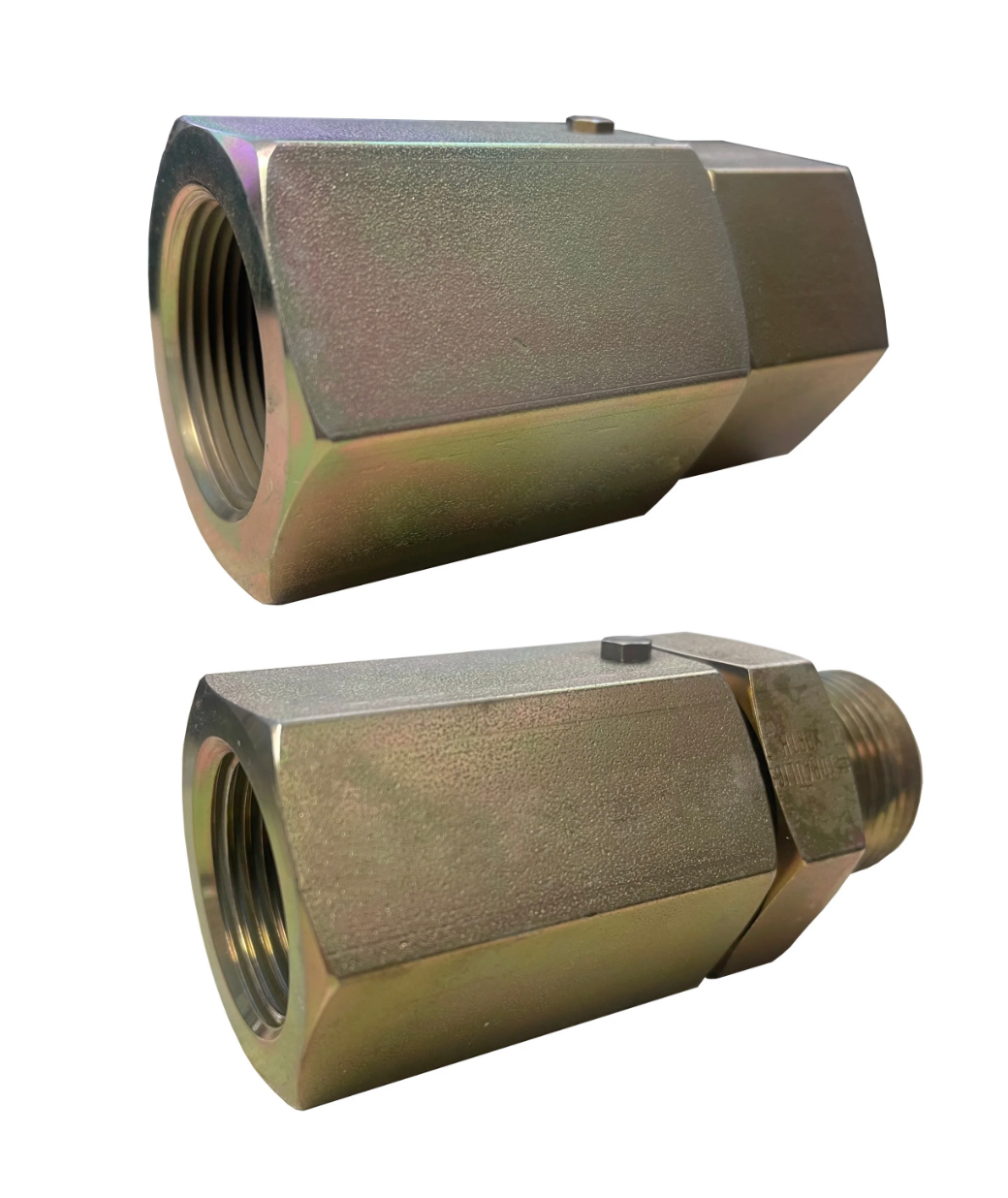 Male Female NPT Live Steel Swivel Adapter Propane Natural Gas 1/4"