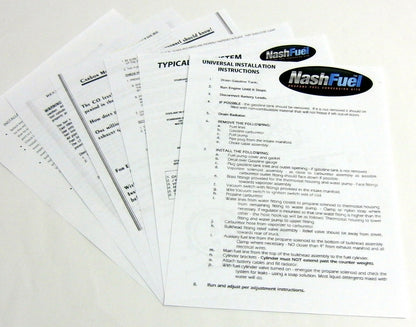 COMPLETE V8 PROPANE KIT 4 BARREL THROTTLE PLATE 350 383 454 5.7 7.4 SNORKEL KN