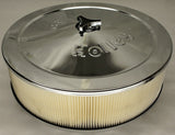HOLLEY 14 INCH AIR FILTER CLEANER FOR IMPCO CT425 425 14" CHROME 5-1/8 CFM HP