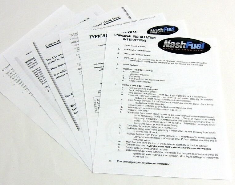 Propane Conversion Kit For Toyota 1FZ-F Carbureted Engine LPG Carb