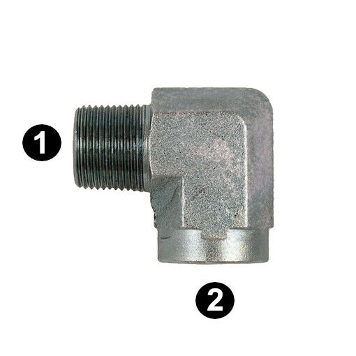 Male NPT Pipe Thread Female 90° Degree Street Elbow Propane Natural Gas Fitting