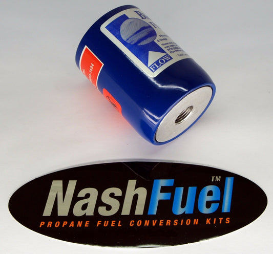 HIGH CAPACITY UNIVERSAL INLINE PROPANE FILTER 3/8 NPT BLUE MOON INDUSTRIAL LPG