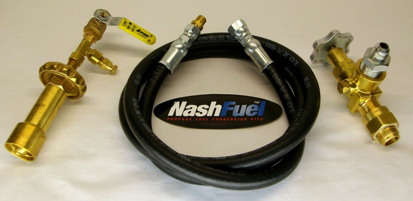 3/4" NGT MALE TO 1-5/16" ACME LIQUID PROPANE TRANSFER KIT TANK GRILL FILLER FILL