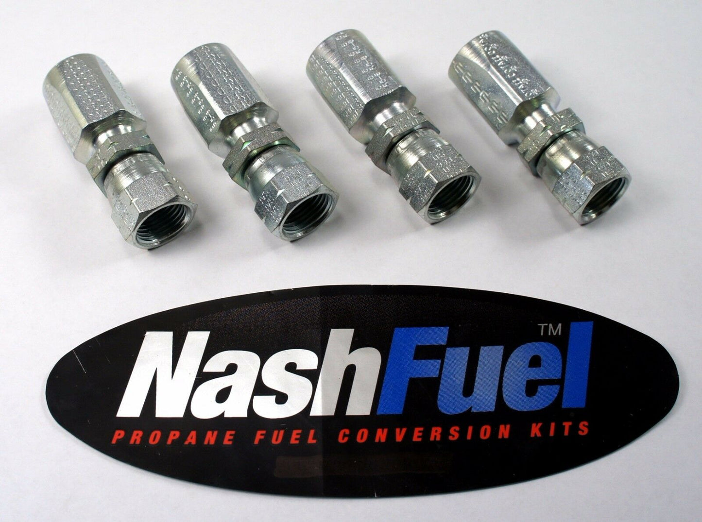 STRAIGHT SCREW ON #8 HOSE X 1/2" FEMALE FLARE SAE SWIVEL EATON AEROQUIP PROPANE