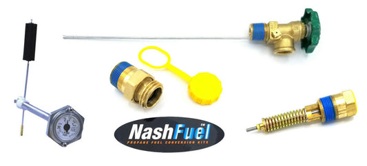 Complete 420lb Propane Tank Rebuild Repair Kit Service Valve Relief Fill Gauge