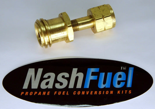 100LB LIQUID PROPANE TANK CGA-555 VALVE F. POL MALE 1-5/16" ACME QCC ADAPTER LPG