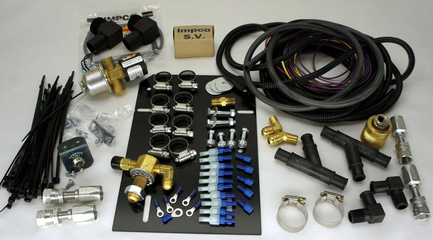 IMPCO COMPLETE DUAL FUEL CONVERSION KIT CHEVY GMC 87-95 7.4L 454 V8 PROPANE LPG