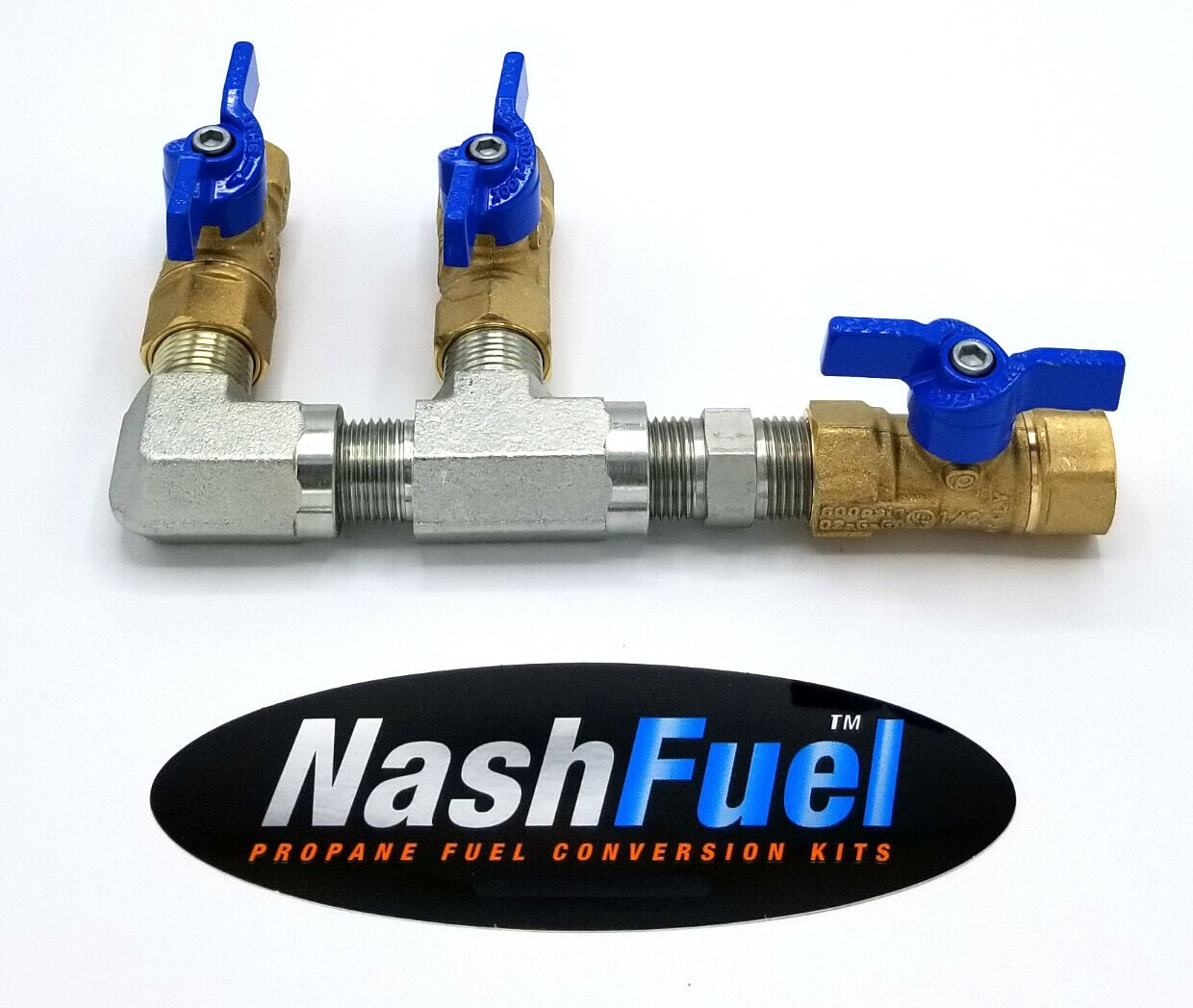 1/2" PIPE LOW PRESSURE PROPANE NATURAL GAS MANIFOLD NPT THREAD LPG BALL VALVE