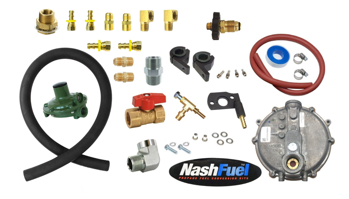 Tri-Fuel Propane Natural Gas Conversion Fits Predator 9500 Ball Valve Bulkhead