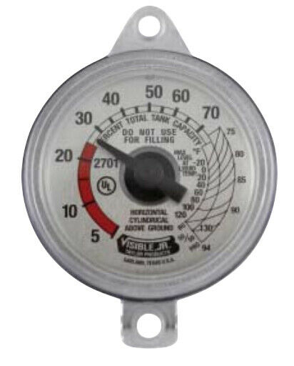 130021 2701 CV Dial JR Tabbed Percentages 5-94 Above Ground Propane Tank Gauge