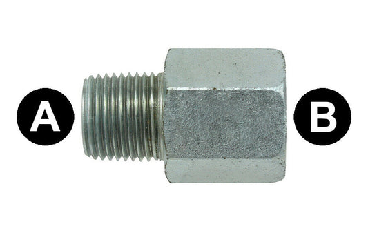 Male 1/2" NPT to Female 3/4" NPT Adapter Increaser Adapter Propane Natural Gas