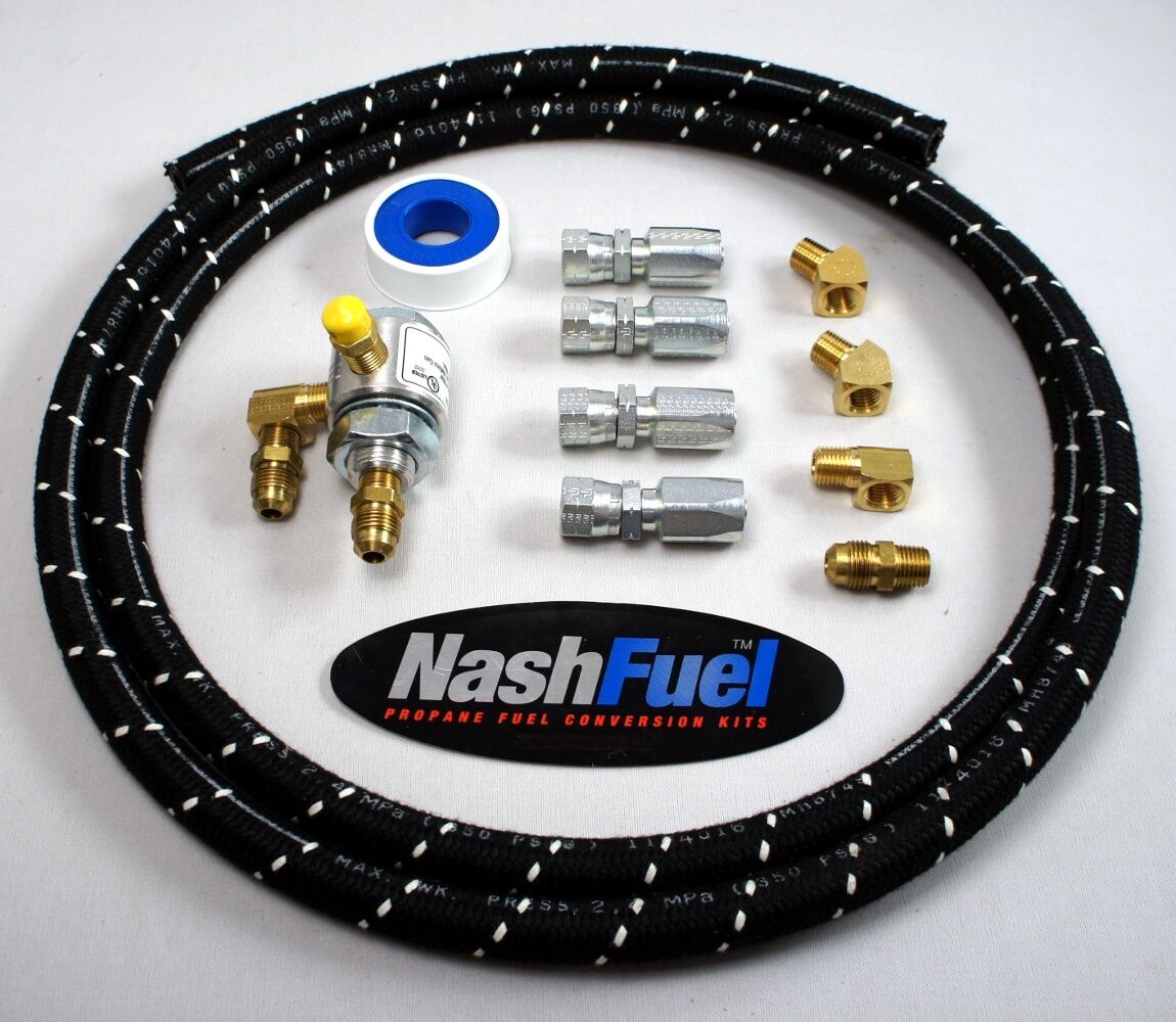 TANK TO REGULATOR PROPANE HOSE SUPPLY KIT AUTOGAS FLARE LPG LIQUID VAPOR 12FT