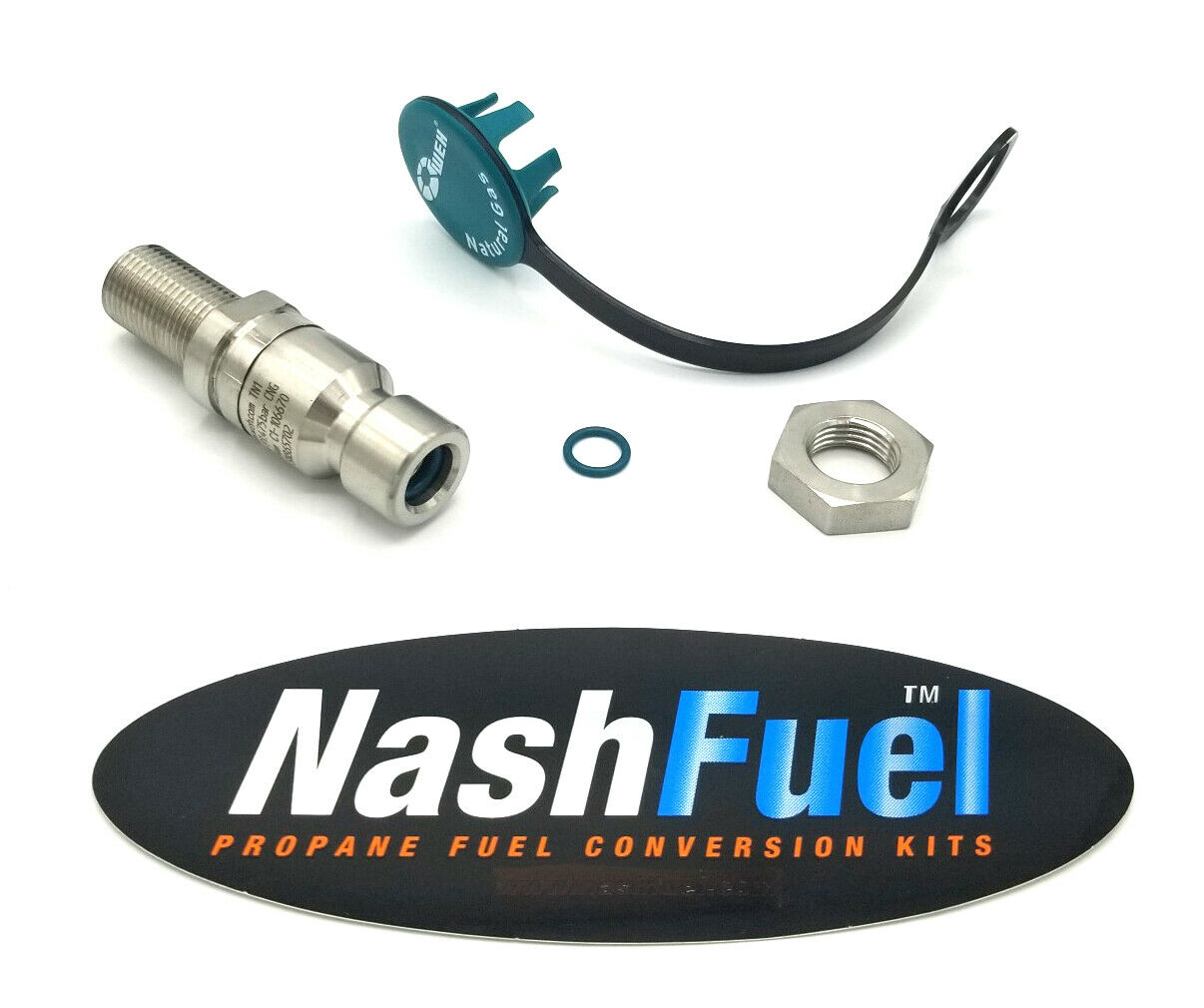 WEH CNG QUICK CONNECT FUEL FILL NOZZLE NGV1 FILTER 3600PSI 3/8" O-RING FACE SEAL