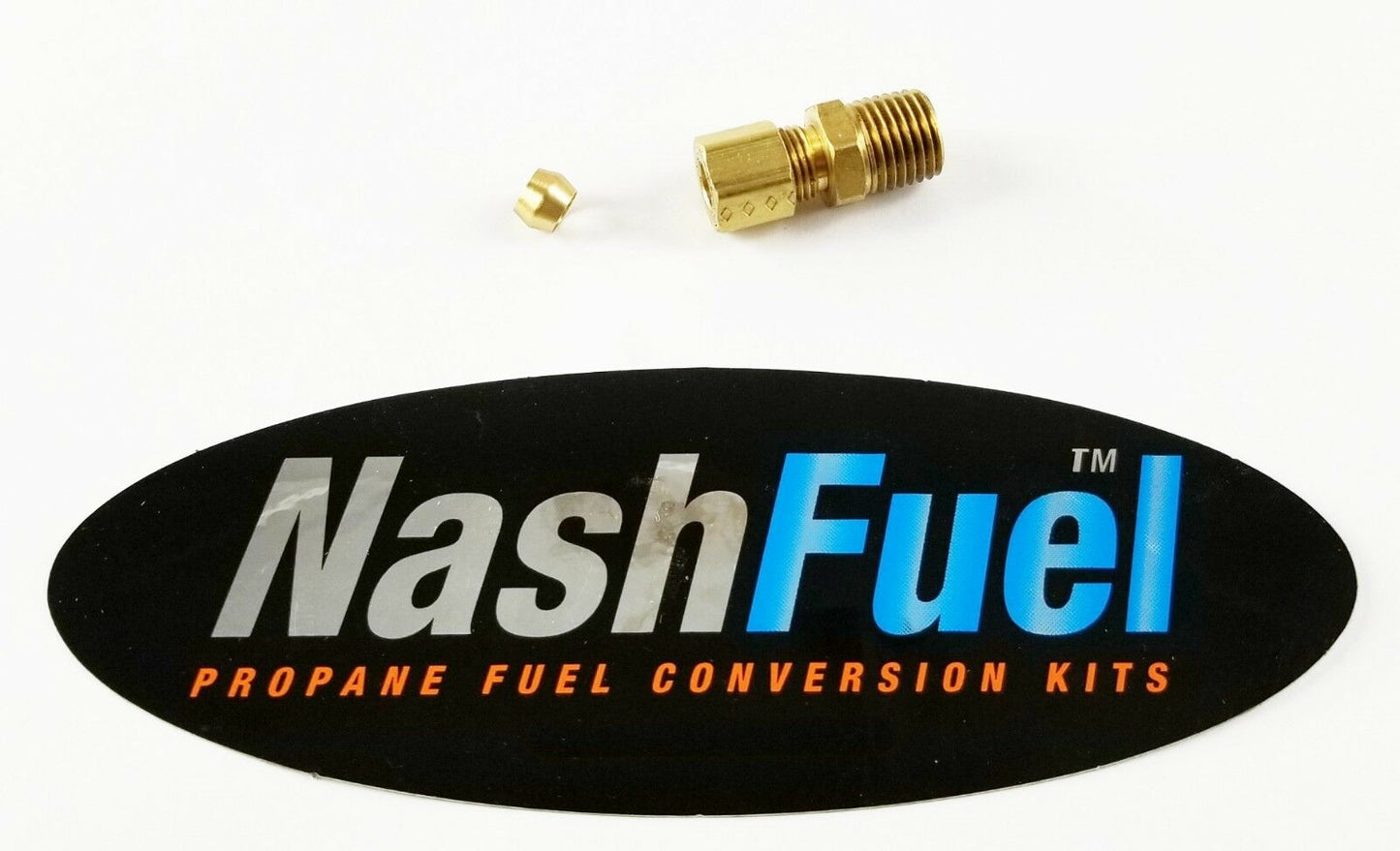 MALE 1/4" NPT - 1/4" OD TUBE COMPRESSION  AIR PROPANE NATURAL GAS FITTING PIPE
