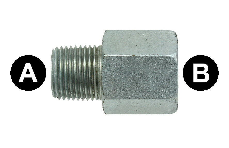 Male 1/4" NPT to Female 3/8" NPT Adapter Increaser Adapter Propane Natural Gas