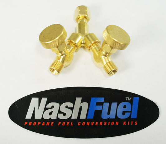 9/16" LEFT HAND THREAD TEE ADJUSTABLE NEEDLE VALVE PROPANE NATURAL GAS TORCH LP