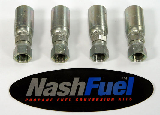 PROPANE WEATHERHEAD HOSE COUPLING PART NO.  06U-406 CRIMP PROPANE 4 PACK LPG
