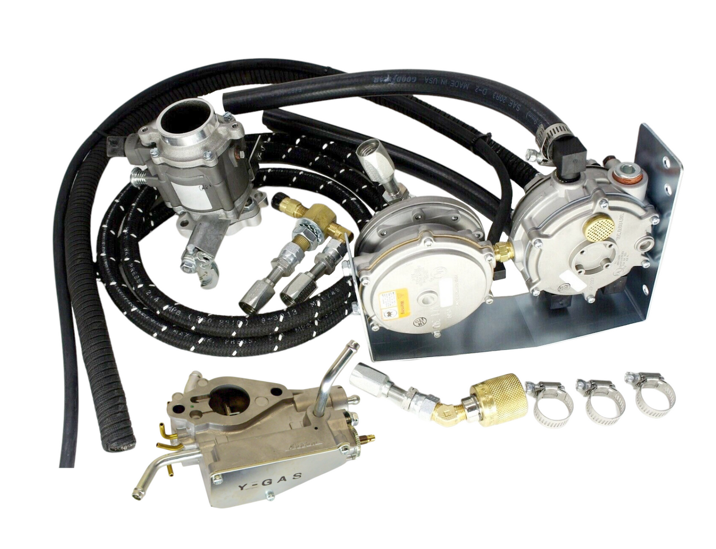 Complete Aftermarket Conversion Gasoline - Propane Kit Toyota 7FGU25 Forklift 4Y