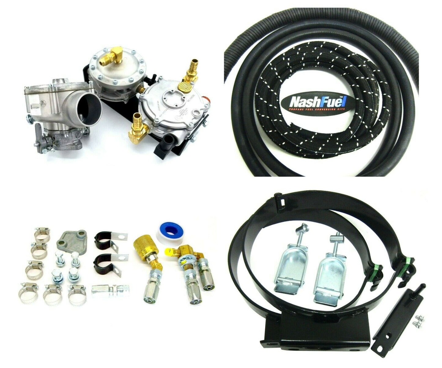 Propane Conversion Kit 2-3/8" Center to C 100hp Forklift Generator Tractor 75KW