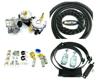 Propane Conversion Kit 2-3/8" Center to C 100hp Forklift Generator Tractor 75KW