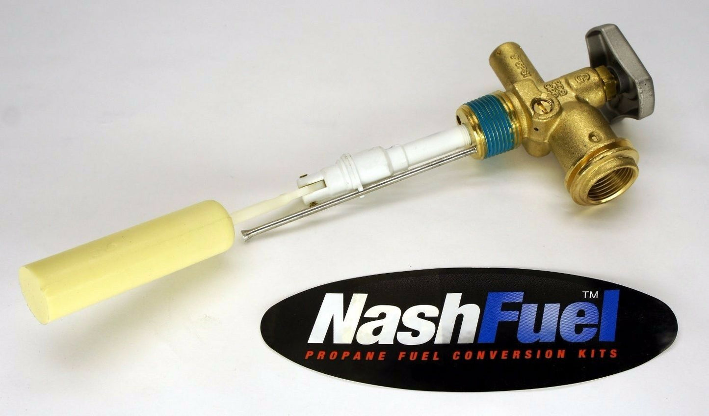 7 GALLON SHERWOOD STYLE 3349 STEEL RV PROPANE TANK SERVICE VALVE OPD 71.4 W.C.