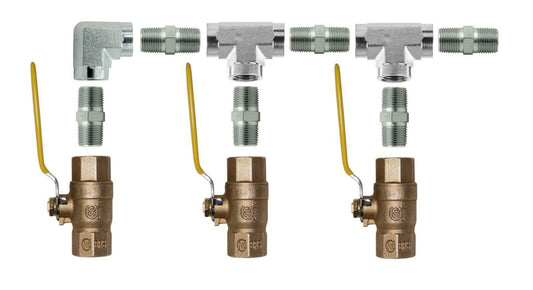 1/4" Pipe Pressure Propane Natural Gas Manifold Npt Thread Lpg Ball Valve 250psi