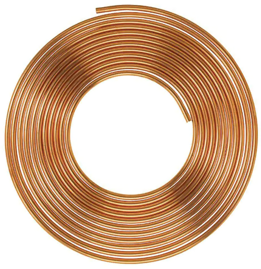 Copper Tubing 50ft/100ft Flare Nut SAE 45° Fitting Propane 1/4" 3/8" 1/2" 5/8"