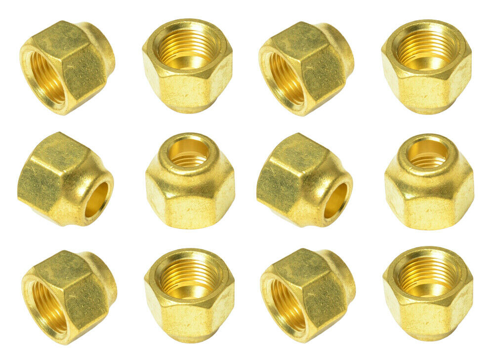 Forged Flare Nut 3/8 Tube OD Hex SAE 45 Fitting 3/8" Copper Tubing Propane LOT