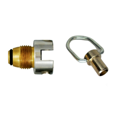 Propane Tank Hose Adapter Locking Key POL NPT Flare Acme Security Safe T Lock