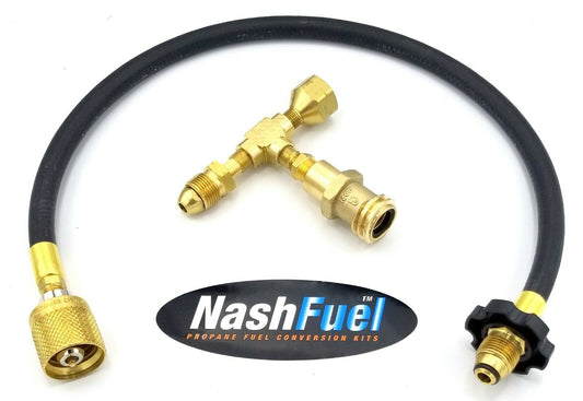 Propane Tank Extended Use Adapter Kit Food Truck Concession Trailer BBQ 100lb