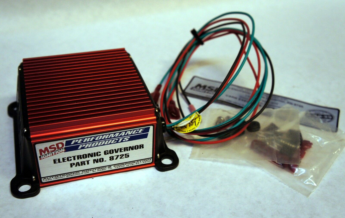 MSD IGNITION ELECTRONIC ENGINE GOVERNOR 8725 TOWING 4 6 8 CYL REV LIMITER LPG