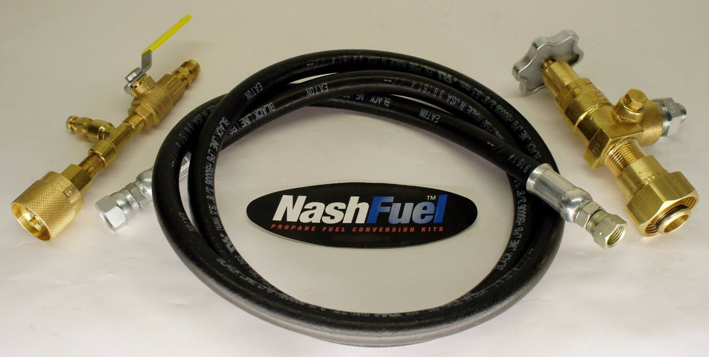 1-5/8"-20 UNF 7590U to 1-1/4" Acme 7141F Forklift Acme Liquid Propane Transfer Kit Tank Filler Unloading
