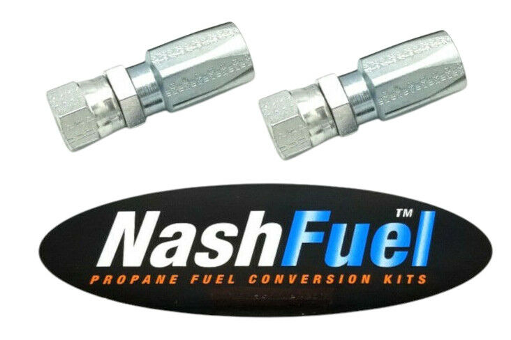 4401-6 Female Flare 3/8" Sae Screw On Ends 5/16" Hose Propane 350psi