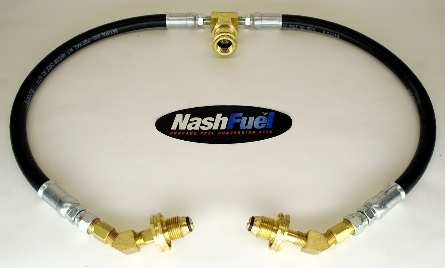 T TEE LPG HOSE ASSEMBLY CONNECT 2 VAPOR PROPANE TANKS GRILL BBQ GENERATOR HEATER