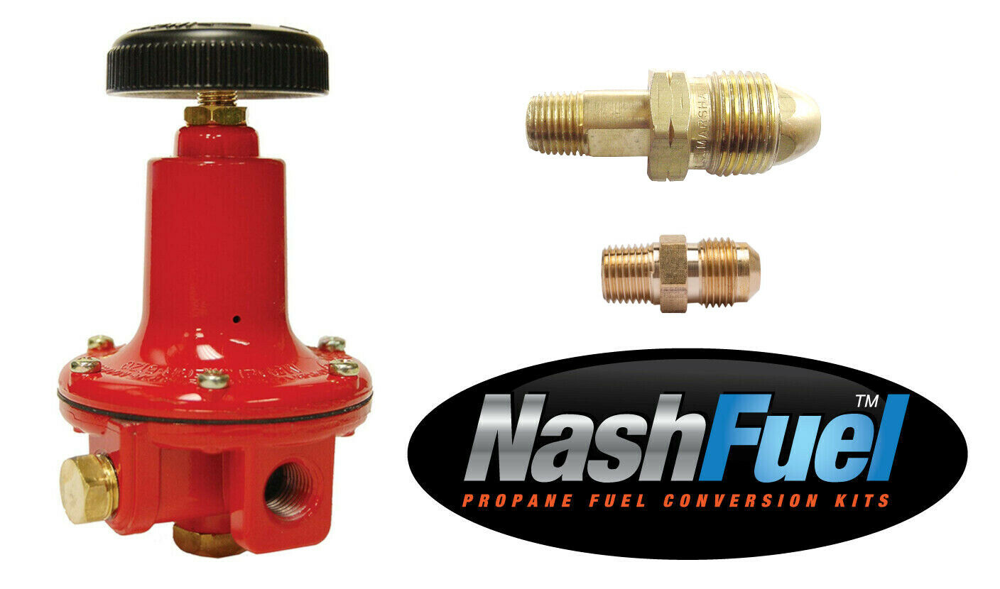Propane Regulator Adjustable 30Psi Megr-6120-30 ME318 POL Tank 3/8" Flare SAE