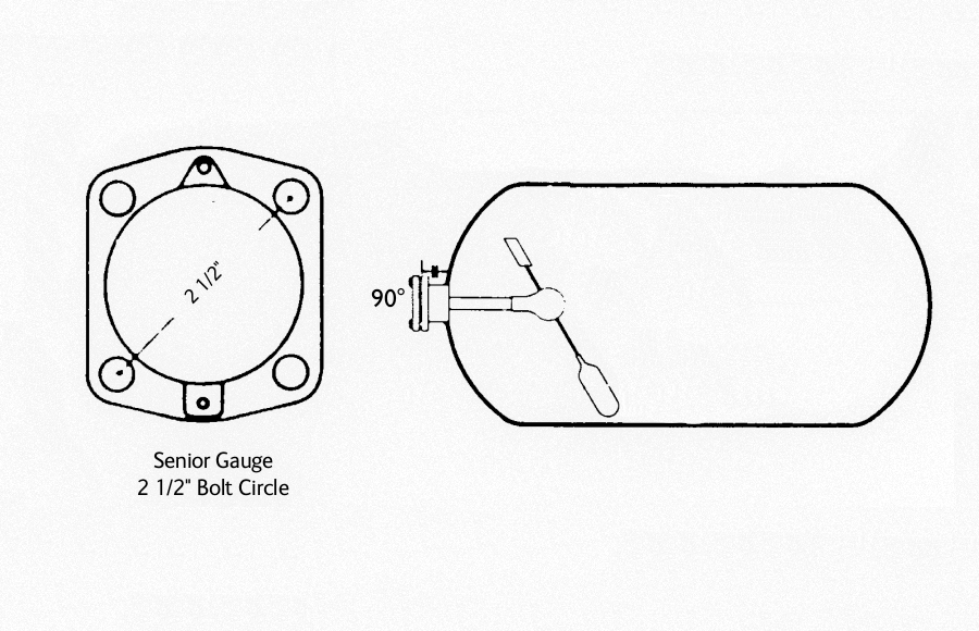 Sr Float Assembly Gauge Propane Tank 4 Bolt 37" Diameter Center End Mount