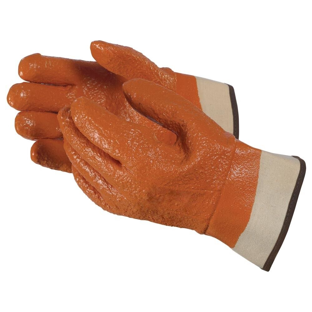 Textured Monkey Grip Glove Fully Coated Safety Cuff Foam Insulated Propane LPG