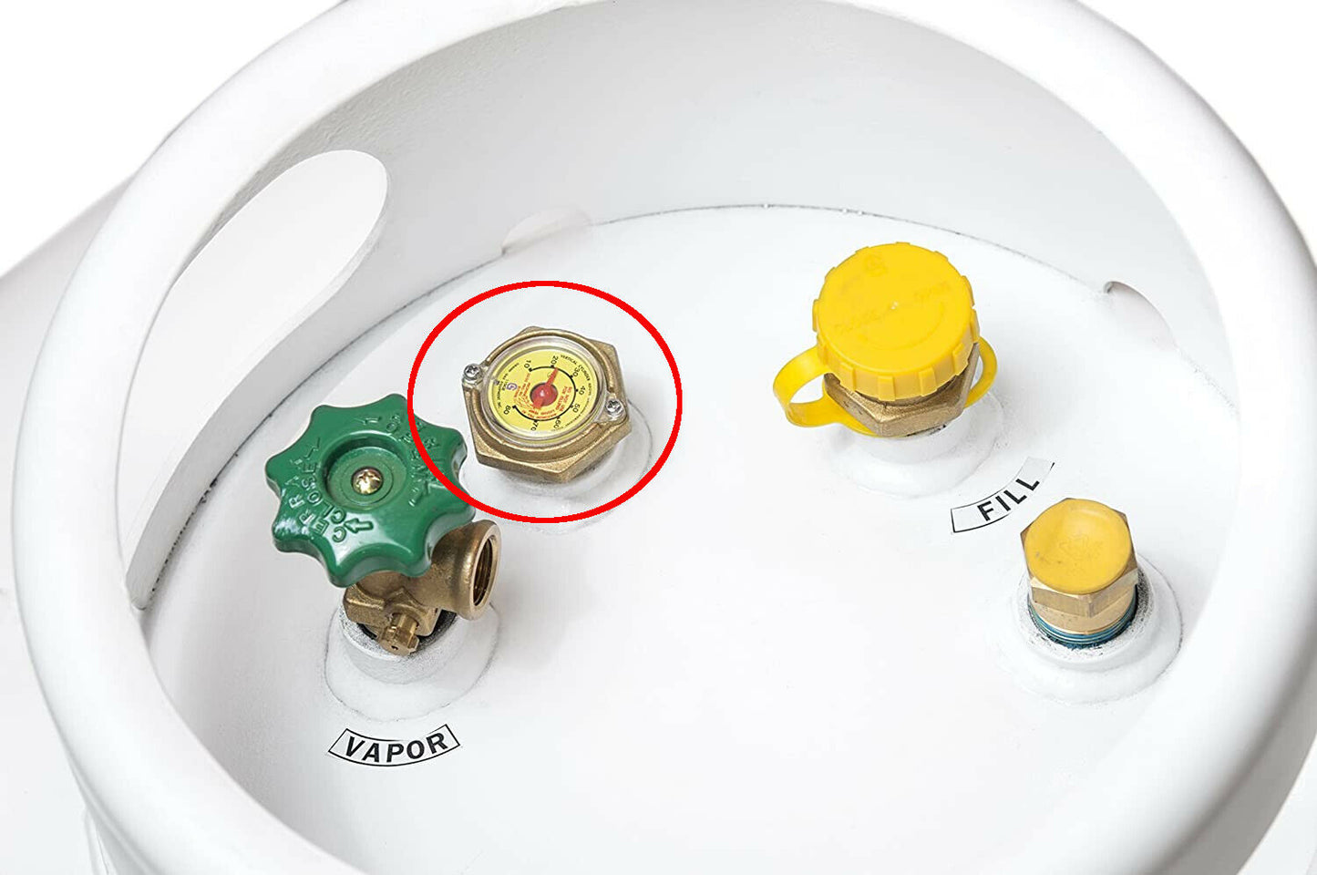 420lb Propane Tank Gauge Dial Valve 420 Lb 120 Gallon 1" NPT ASME Float Assembly